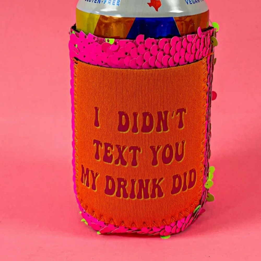 Sequin Can Koozie